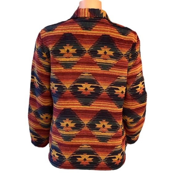 NWOT Vintage Alfred Dunner Aztec Design Coat Jacket Size 12 - Picture 3 of 8